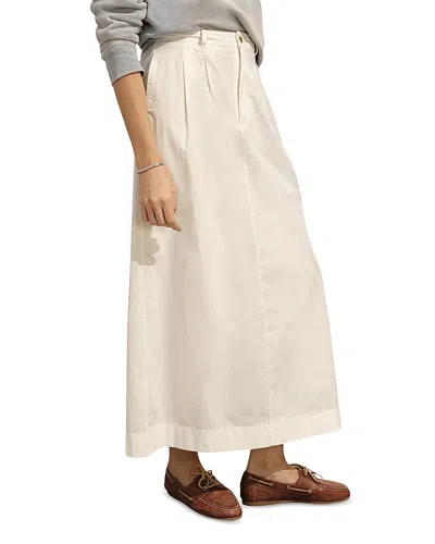 Buck Mason Paperweight Poplin Skirt In White