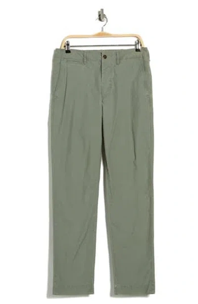 Buck Mason Parachute Poplin Slim Pants In Green