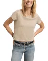 Buck Mason Pima Boxy Crewneck Tee In Concrete Venice Wash
