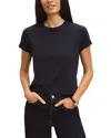 Buck Mason Pima Boxy Crewneck Tee In Dark Navy
