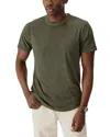 Buck Mason Pima Cotton Curved Hem Tee In Laurel