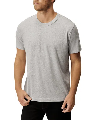 Buck Mason Pima Cotton Tee In Heather Grey