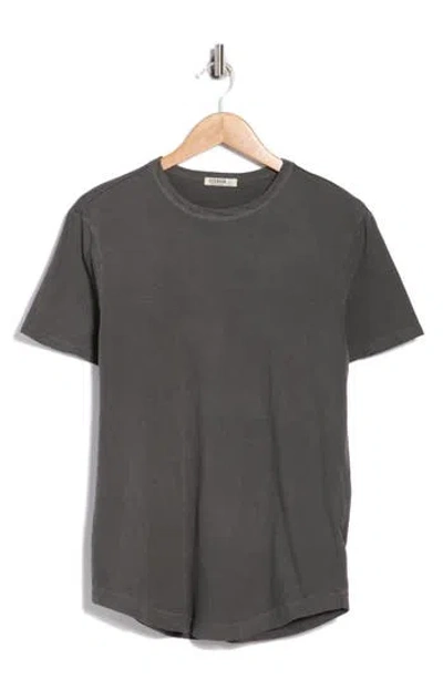 Buck Mason Pima Curved Hem Tee In Gray