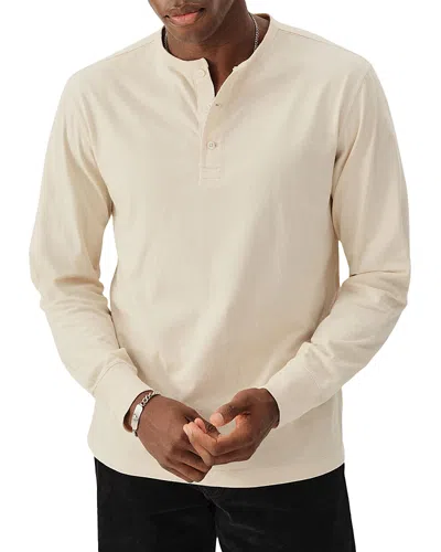 Buck Mason Pima Regular Fit Classic Henley In Natural