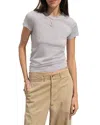 Buck Mason Pima Slim Crewneck Tee In Gray