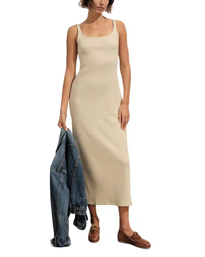 Buck Mason Ribbed Scoop Neck Tank Dress