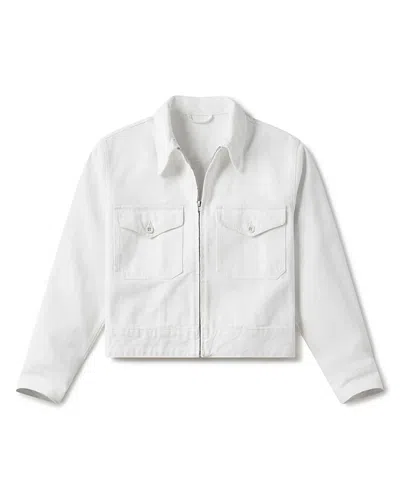 Buck Mason Rider Jacket In White