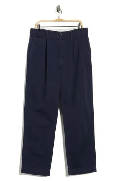 Buck Mason Shuttle Larsen Sateen Pants In Blue