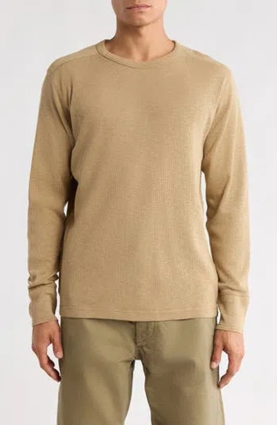 Buck Mason Sidewinder Rib Crewneck Top In Neutral
