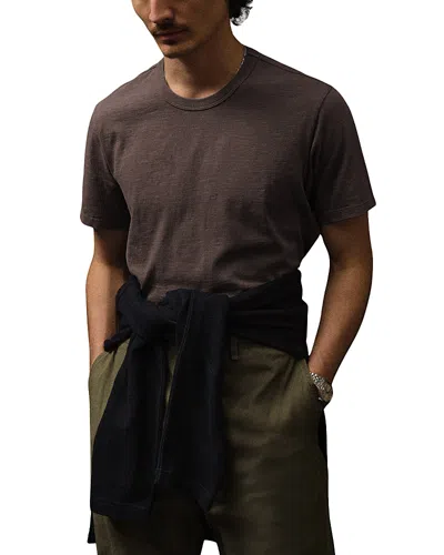 Buck Mason Slub Classic Tee In Brown