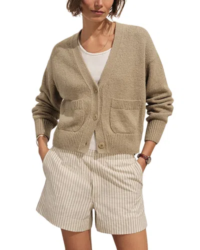 Buck Mason Soft Spun Cardigan In Brown