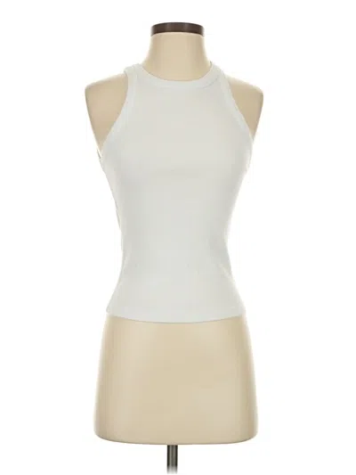 Pre-owned Buck Mason Tank Top Ivory Halter Neckline Tops In White