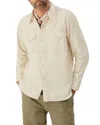 Buck Mason Tough Twill Workshirt In Natural