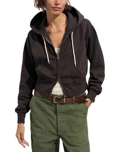 Buck Mason Vintage Interloop Hoodie In Soft Black