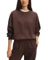 Buck Mason Vintage Interloop Sweatshirt In Chestnut