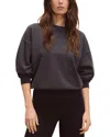 Buck Mason Vintage Interloop Oversized Crew Sweatshirt In Soft Black