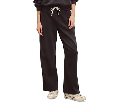 Buck Mason Vintage Interloop Wide Leg Pants In Soft Black