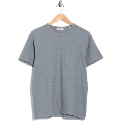 Buck Mason Vintage Jacquard Classic Crew T-shirt In Gray