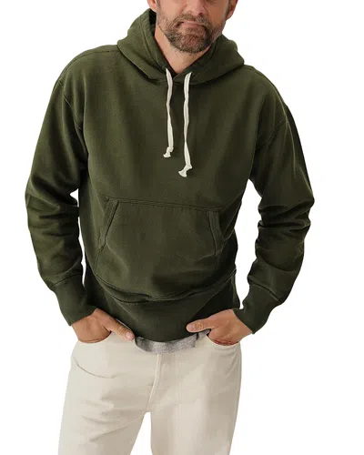Buck Mason Welterweight Regular Fit Hoodie In Green