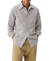 Buck Mason Wornwell Regular Fit Button Front Shirt In Blue
