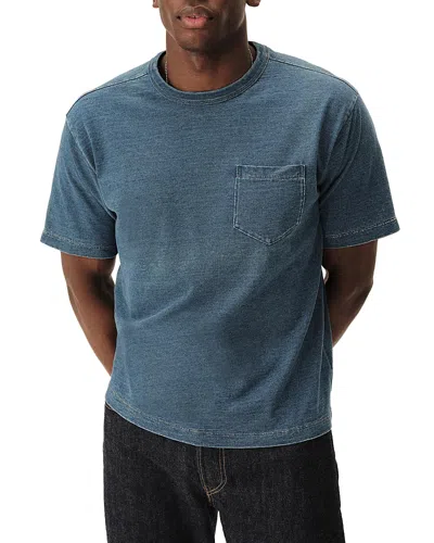 Buck Mason Yuma Boxy Fit Pocket Tee In Blue