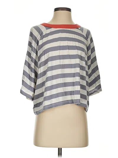 Pre-owned Bucketlist 3/4 Sleeve T-shirt In Gray