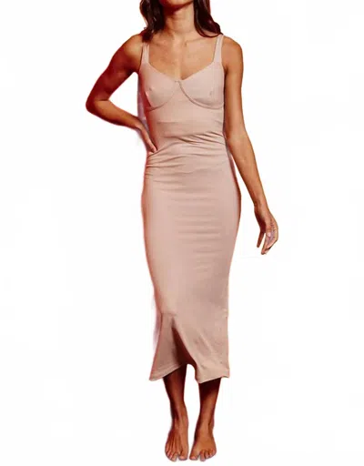 Bucketlist Be My Guest Dress In Sand In Brown