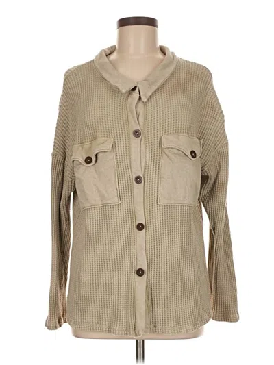 Pre-owned Bucketlist Cardigan Sweater In Brown