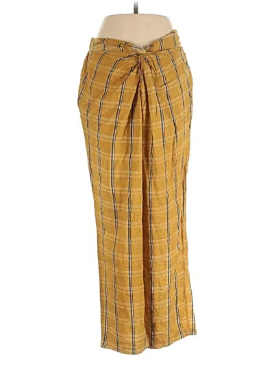 Pre-owned Bucketlist Casual Pants In Yellow