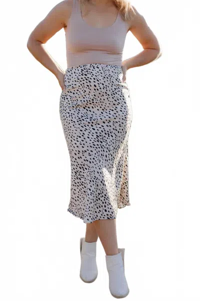 Bucketlist Chloe Midi Skirt In Animal Print In Multi