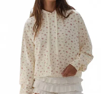 Bucketlist Ditsy Floral Sweatshirt In Cream In Neutral