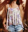 Bucketlist Frankie Top In Beige Flora