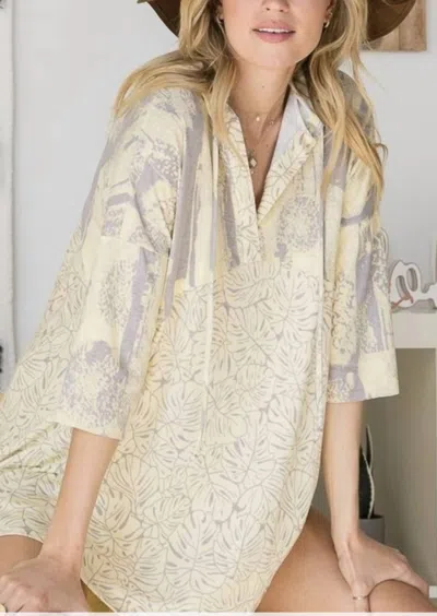 Bucketlist Hooded Top In Yellow In Multi