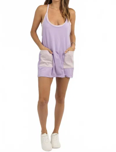 Bucketlist Hot Shot Solid Skort Dress In Lilac In Purple