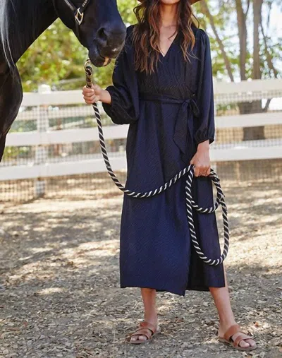 Bucketlist Jo Dress In Black In Blue