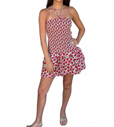 Bucketlist Melinda Mini Dress In Red In Pink