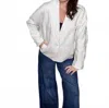 Bucketlist Oversized Casual Blazer In Ash Grey In Multi