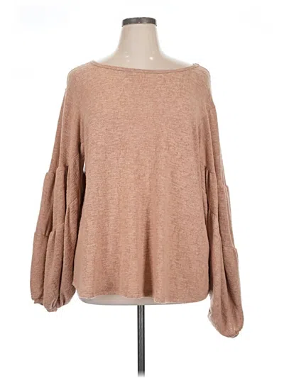 Pre-owned Bucketlist Pullover Sweater In Tan
