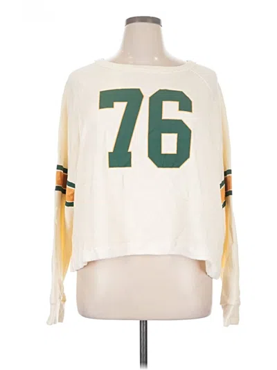 Pre-owned Bucketlist Pullover Sweater In White