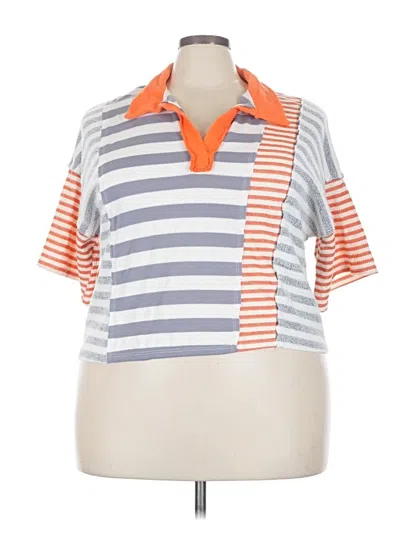 Pre-owned Bucketlist Short Sleeve Polo Shirt In Blue