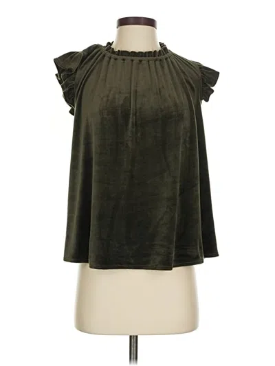 Pre-owned Bucketlist Sleeveless Blouse In Green