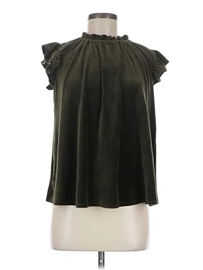 Pre-owned Bucketlist Sleeveless Blouse In Green