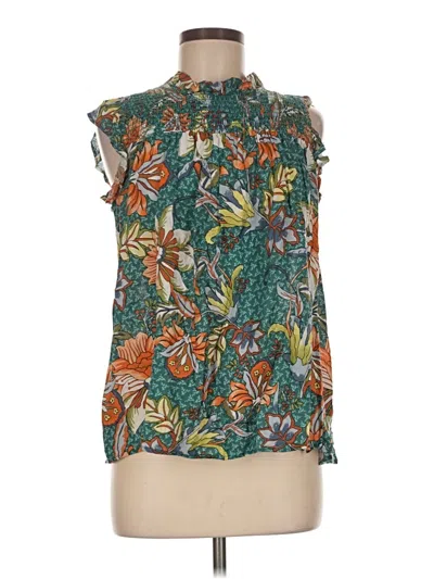 Pre-owned Bucketlist Sleeveless Blouse In Green