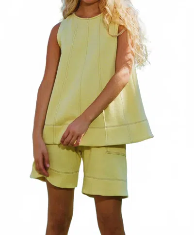 Bucketlist Terry Tunic Top In Yellow
