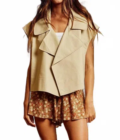Bucketlist Valisha Vest In Beige In Neutral
