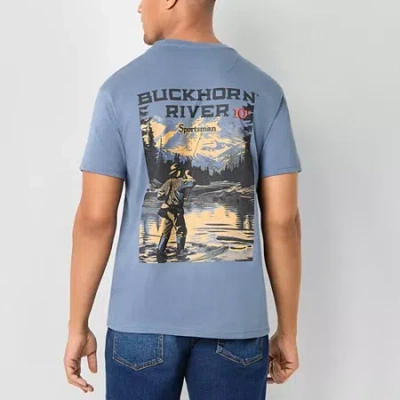 Buckhorn River Mens Crew Neck Short Sleeve Regular Fit Graphic T-shirt In Multi