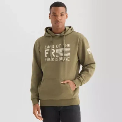 Buckhorn River Mens Long Sleeve Fleece Hoodie In Green