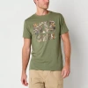 Buckhorn River Mens Round Neck Short Sleeve Regular Fit Graphic T-shirt In Green