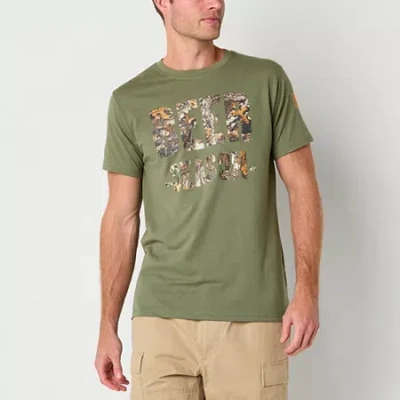Buckhorn River Mens Round Neck Short Sleeve Regular Fit Graphic T-shirt In Green