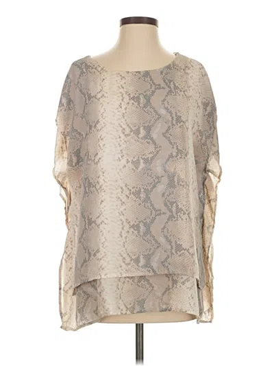 Pre-owned Buckle Black 3/4 Sleeve Blouse In Brown